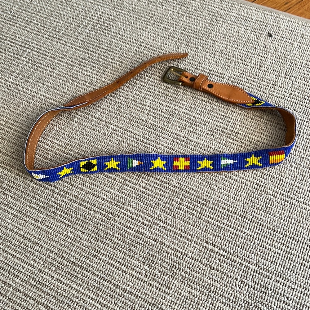 Vintage beaded belt Sz 34